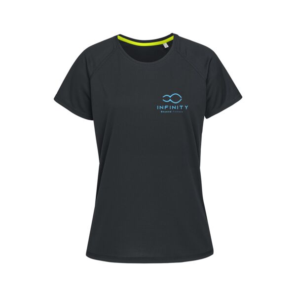 Ladies Sports Raglan Mesh T Thumbnail